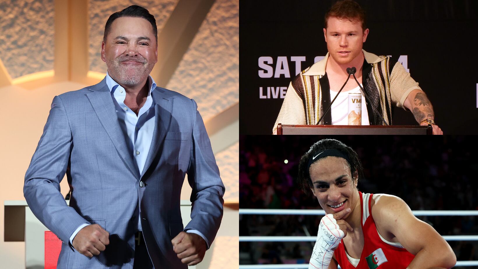 Óscar de la Hoya se burló del Canelo Álvarez e Imane Khelif.