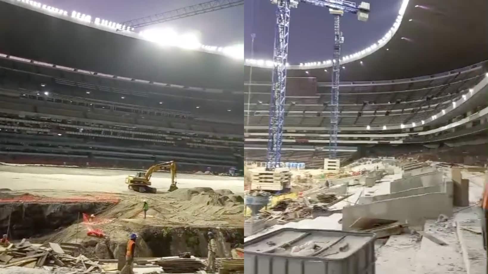 Obrero fue despedido por gravar remodelación del Estadio Azteca.