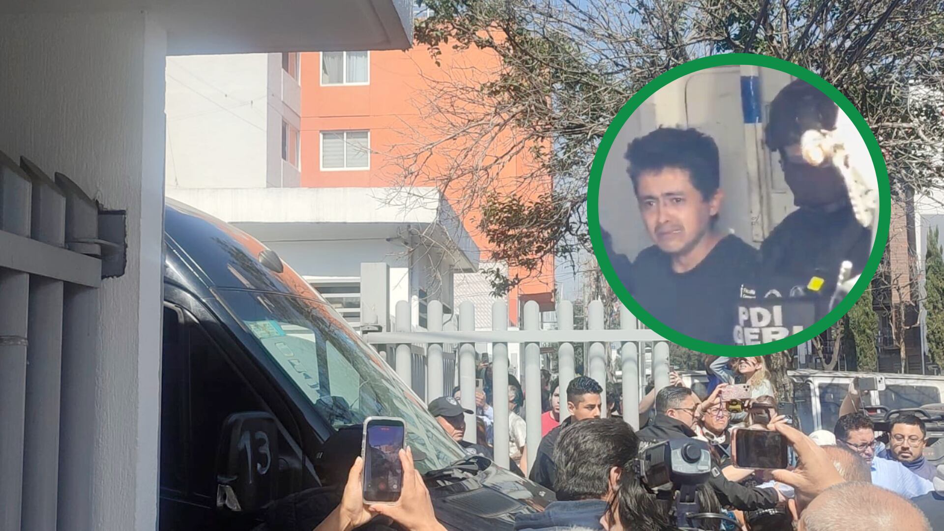 En una escena tensa, los jóvenes salieron entre sollozos de la Fiscalía, captados por la cámara de Ignacio Villaseñor