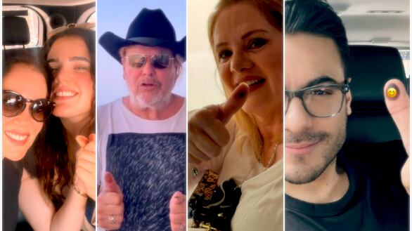 Celebridades ponen el ejemplo