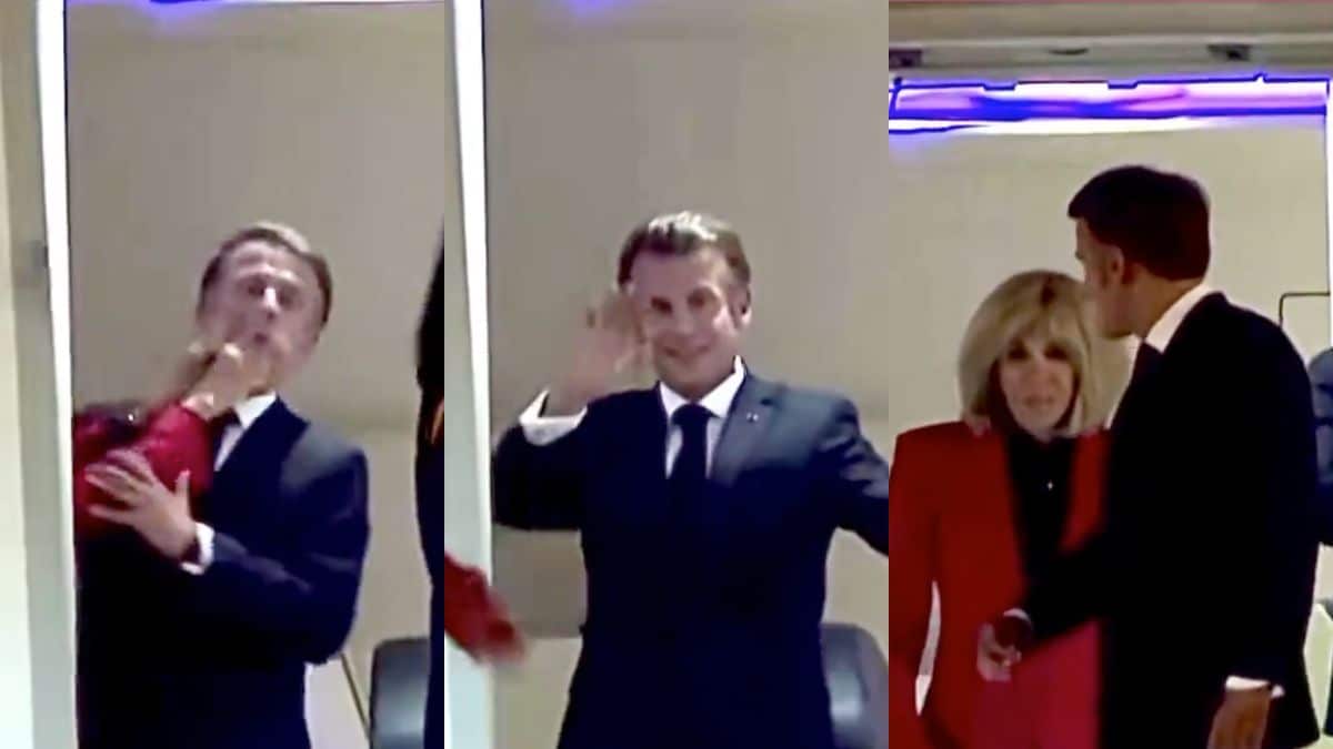 Video: Esposa de Emmanuel Macron lo golpea en el rostro tras aterrizar en Vietnam
