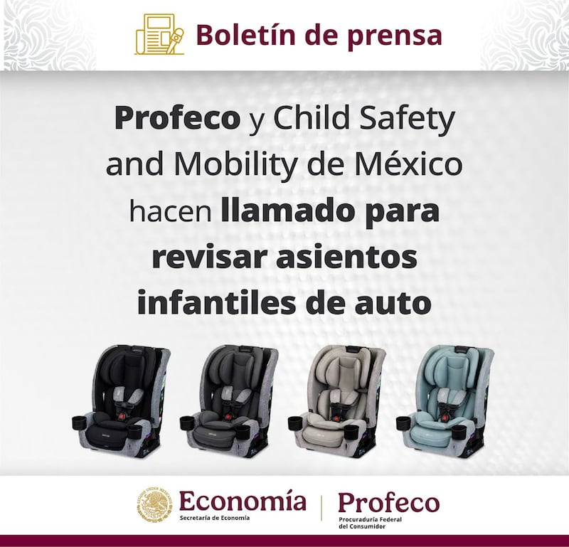 Profeco asientos infantiles