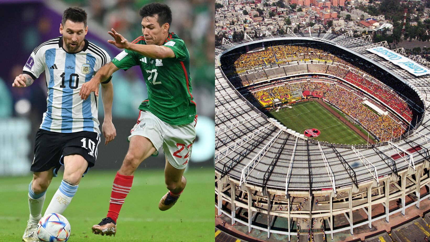 México podría enfrentar a Argentina en la reapertura del Estadio Azteca.
