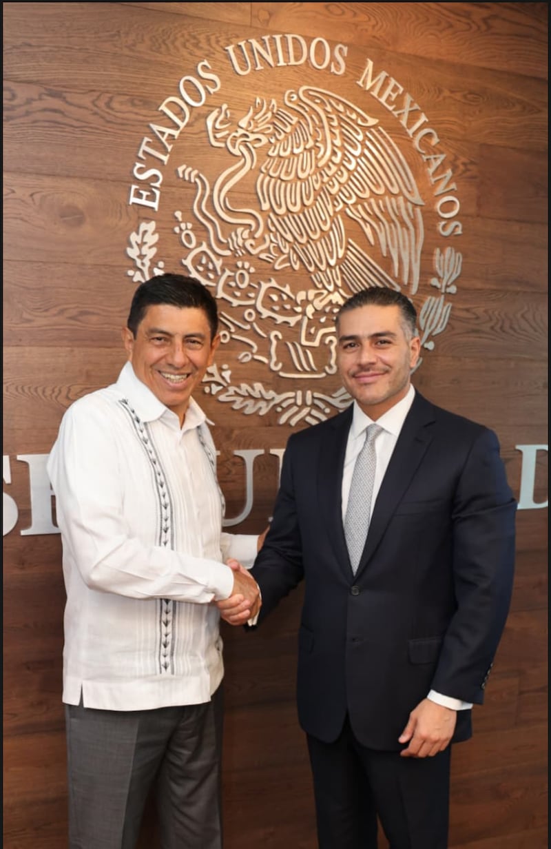 Salomón Jara y Omar García Harfuch