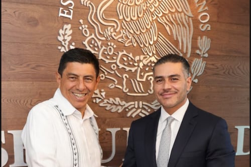 Harfuch y Salomón Jara evalúan y dan seguimiento a trabajos de seguridad en Oaxaca