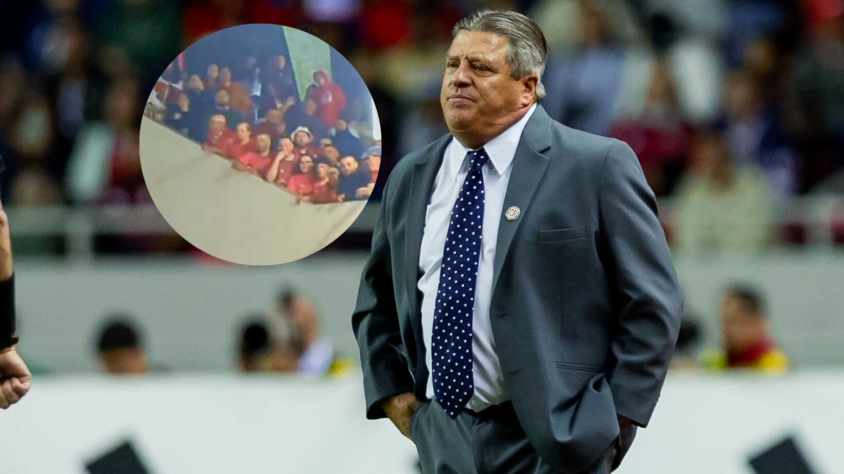 Miguel Herrera fue insultado por la afición de Costa Rica.