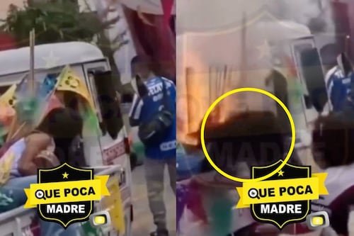 Niña se salva de morir durante accidente con pirotecnia en calles de Oaxaca