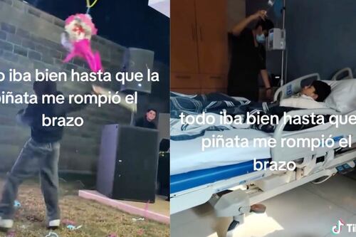 Joven acaba en el hospital tras pegarle a la piñata ¿Cómo fue que terminó en urgencias?