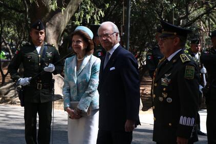 Primer día de actividades en la visita oficial de los Reyes de Suecia en México.