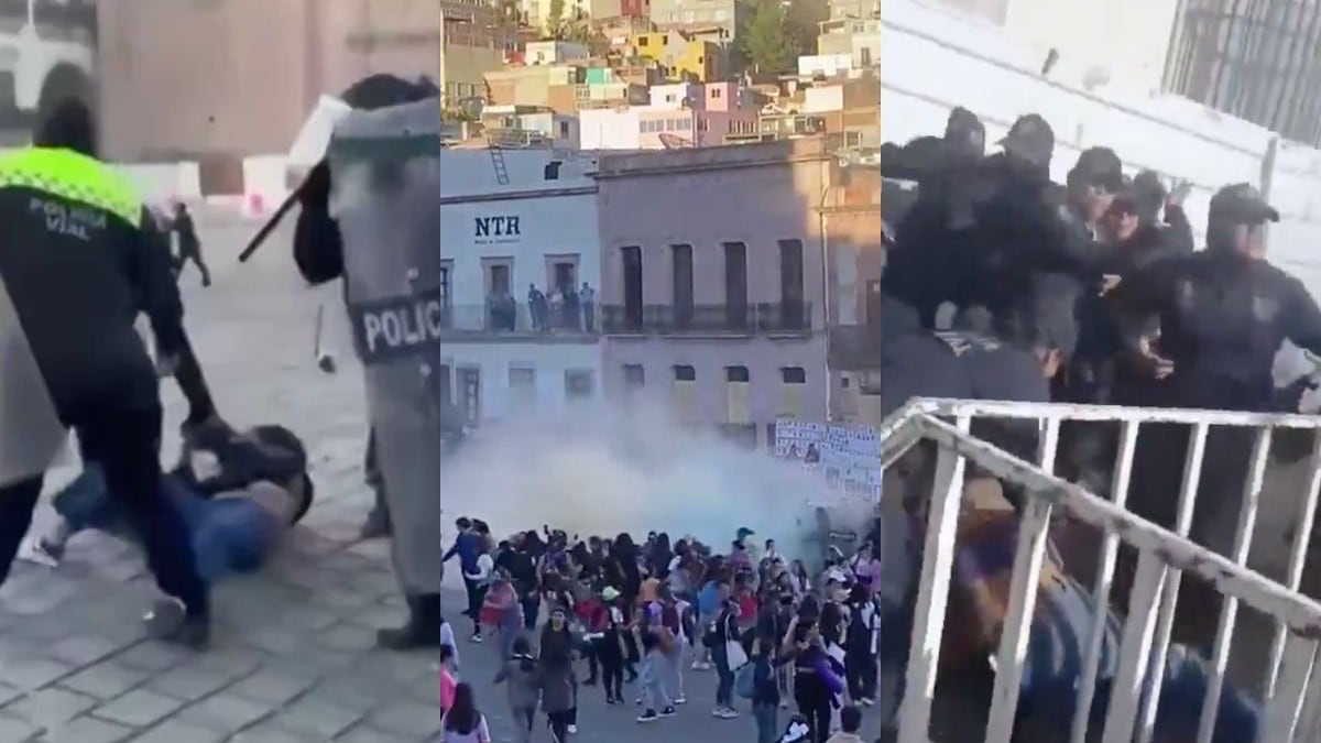 Zacatecas: Marcha del 8M termina con agresiones y detenciones contra mujeres
