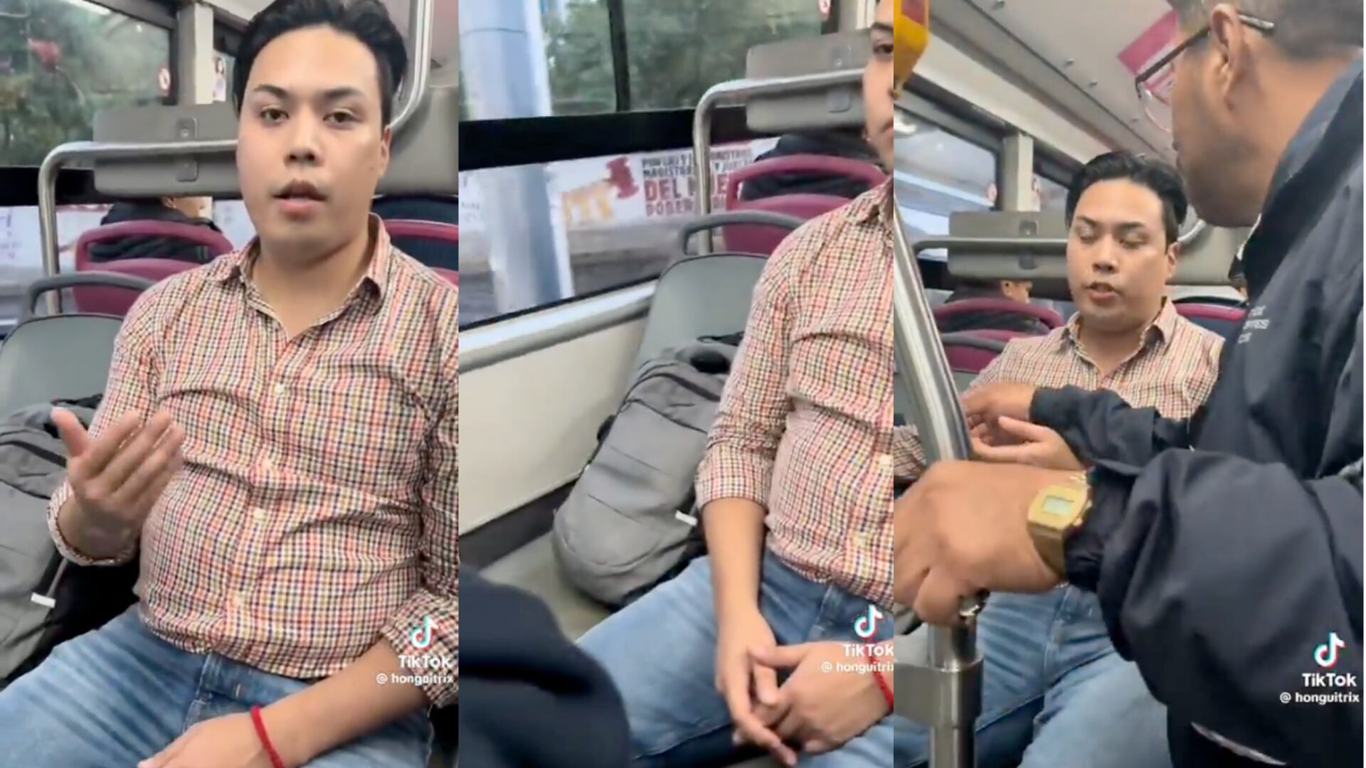 El video del hecho dividió opiniones en TikTok: ¿es válido pagar doble por ocupar dos asientos en transporte público?