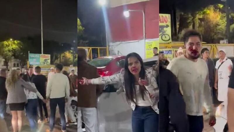 Meseros de taquería El Borrego Viudo golpean a pareja