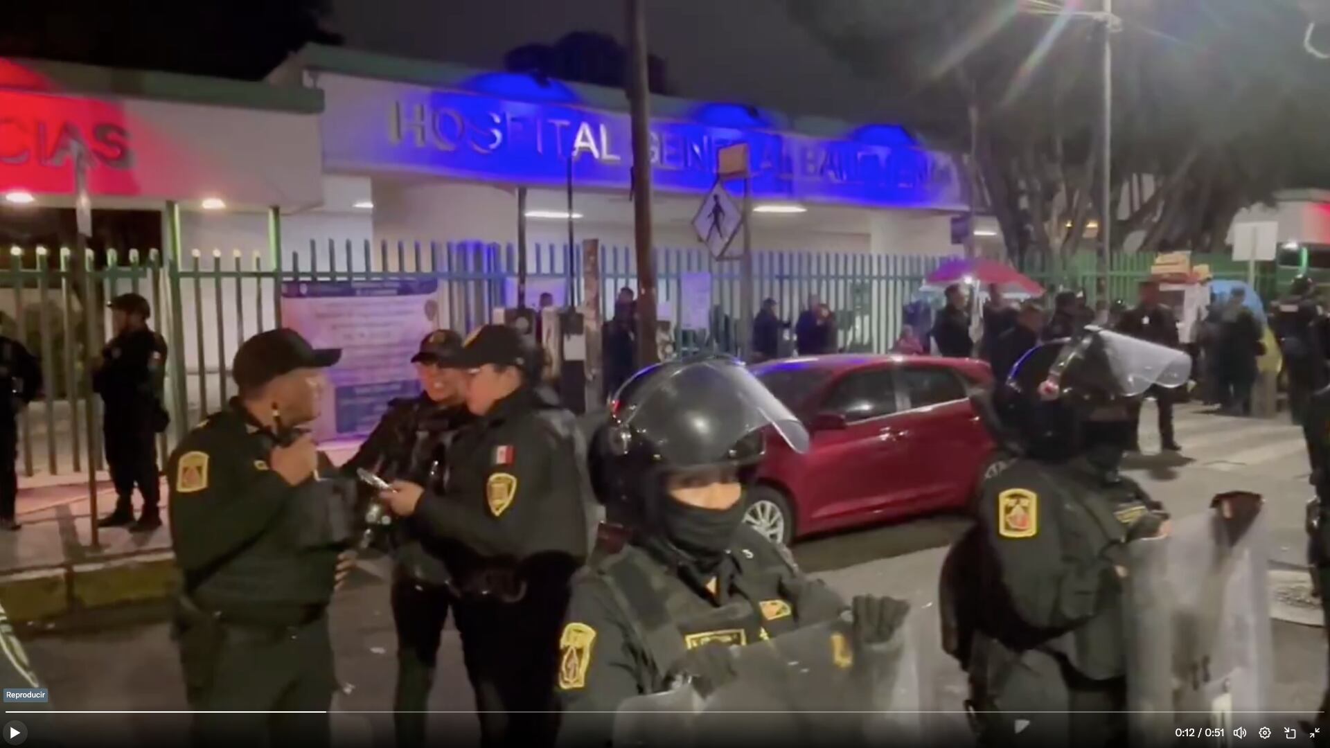 Hospital de Balbuena es resguardado por la policía ante intento de paciente detenido