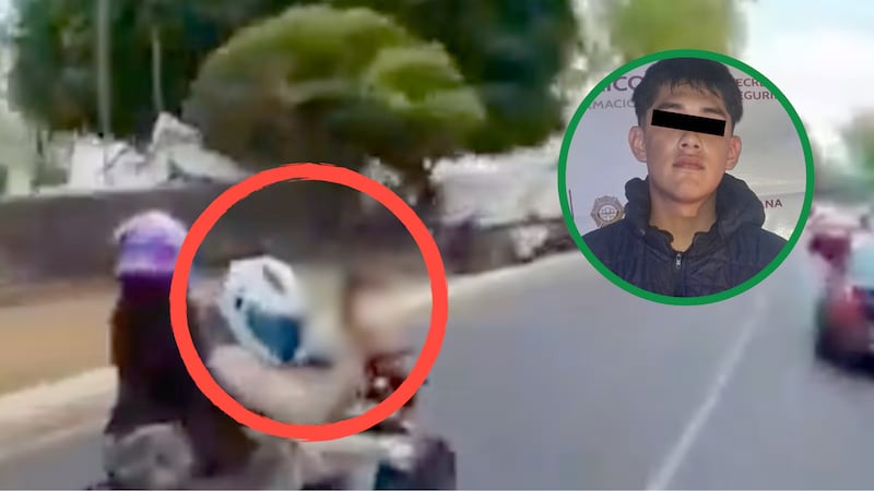 Detienen a motociclista que disparó en Paseo de la Reforma; llevaba droga y arma de fuego