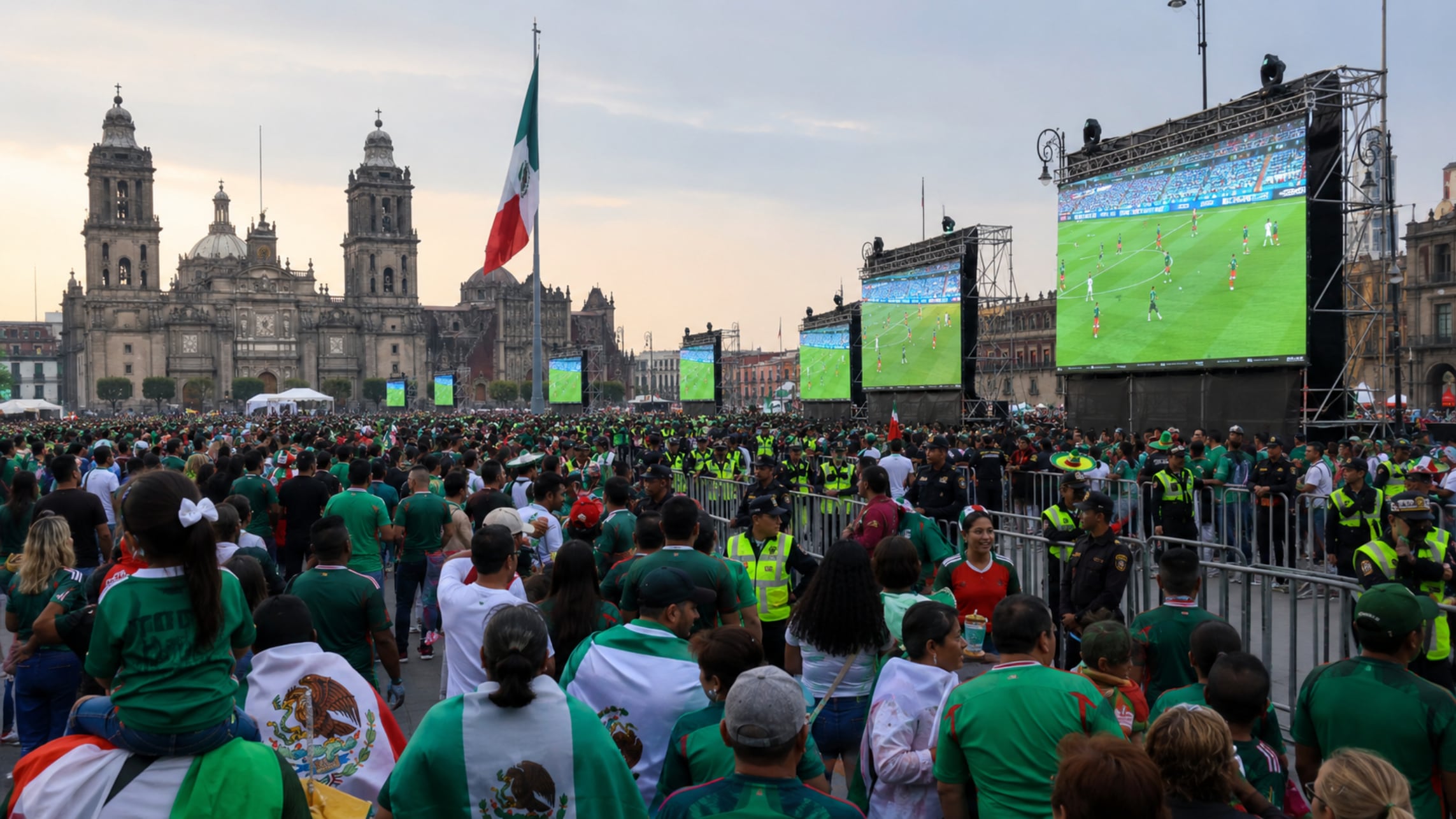 Megapantallas en e Centro Histórico