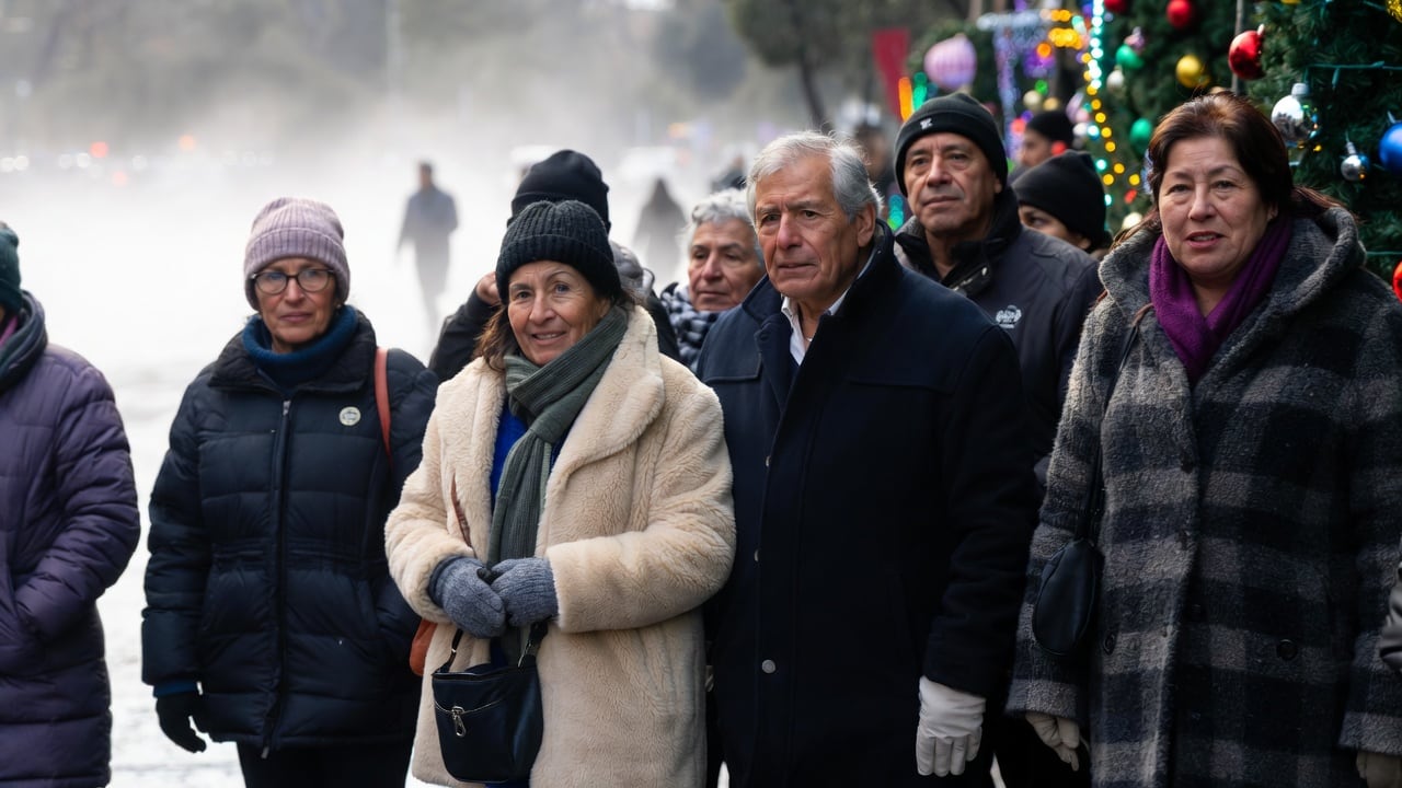 El descenso de temperatura coincidirá con las celebraciones de Año Nuevo y las primeras horas del jueves