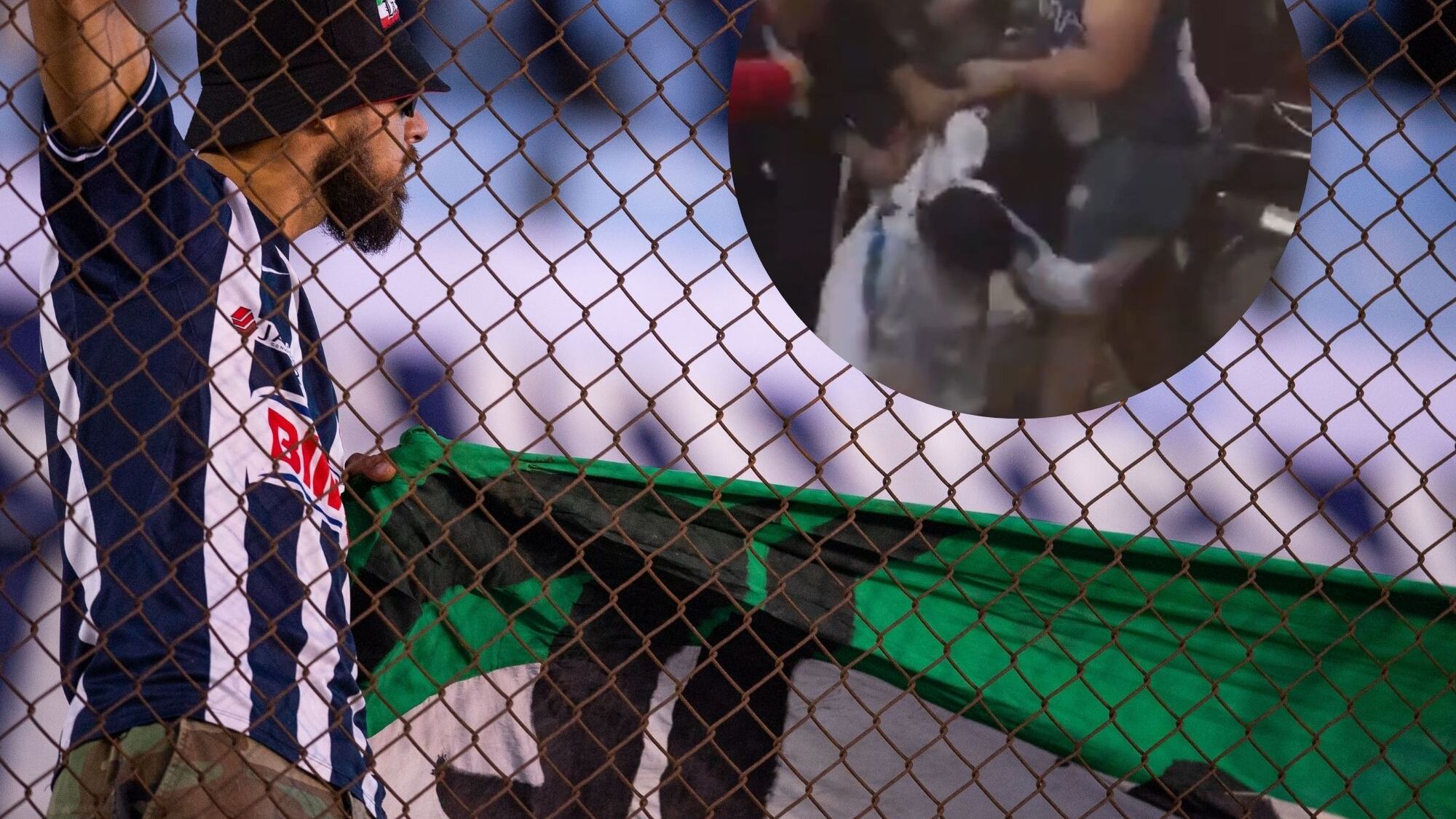 Violencia entre barra de Rayados y Comunicaciones