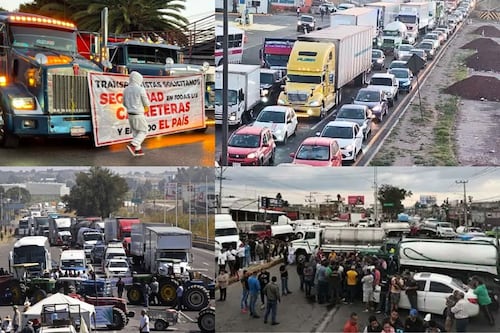 Arranca el megabloqueo: así se ve el cierre de carreteras y autopistas rumbo a CDMX hoy