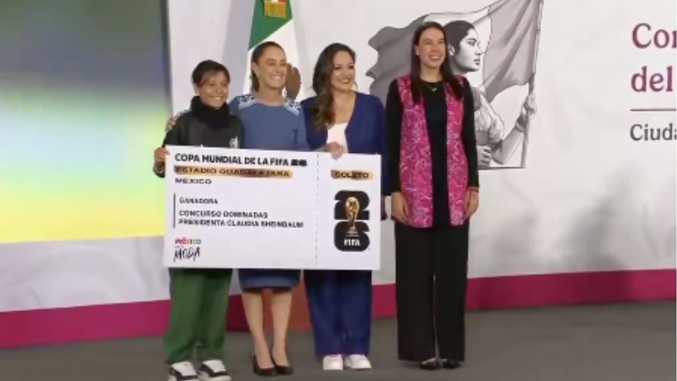 Sheinbaum entrega boletos del Mundial 2026