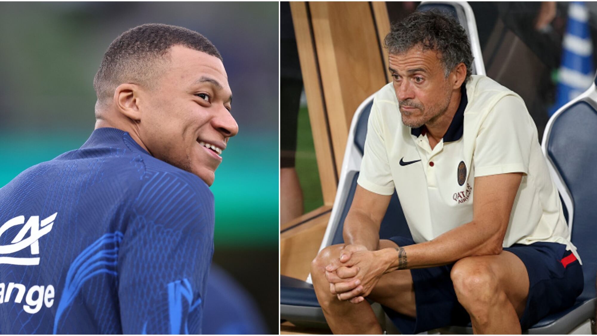 Mbappé y Luis Enrique