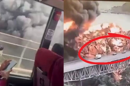 Video: Explosión de camión cisterna deja un muerto y heridos en el puente de las Américas