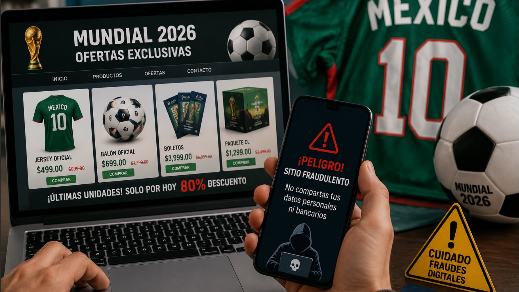 Alerta por fraude en productos del mundial