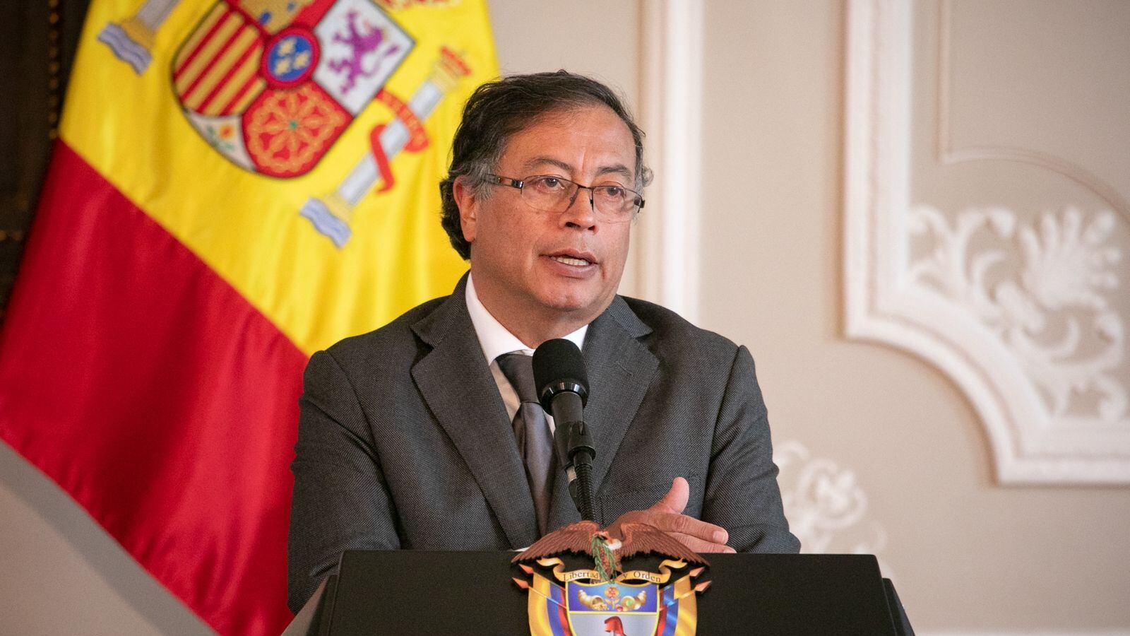 Presidente Gustavo Petro, al término del encuentro bilateral con el Presidente del Gobierno del Reino de España, Pedro Sánchez - 24 de agosto de 2022