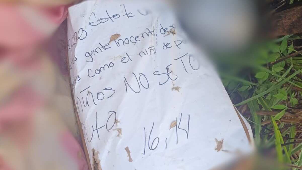 Dante Emiliano: Aparecen restos humanos con narcomensaje tras asesinato de menor en Tabasco