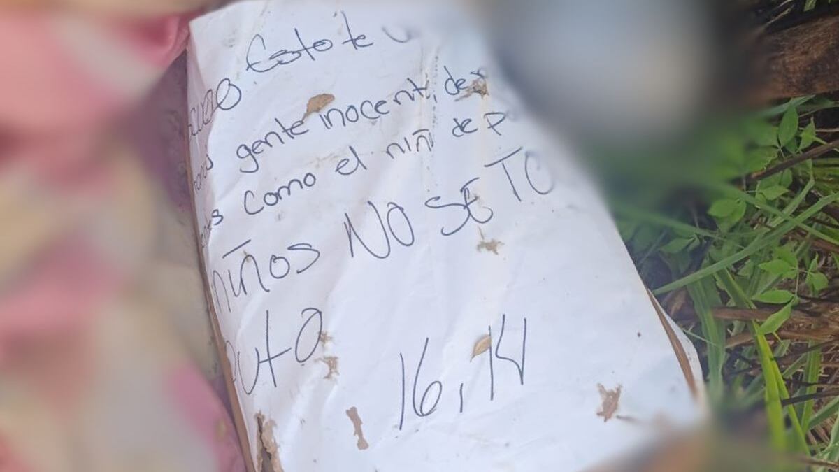 Dante Emiliano: Aparecen restos humanos con narcomensaje tras asesinato de menor en Tabasco