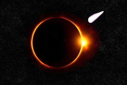 El “Cometa Diablo” aparece para robarle el protagonismo al eclipse total de Sol