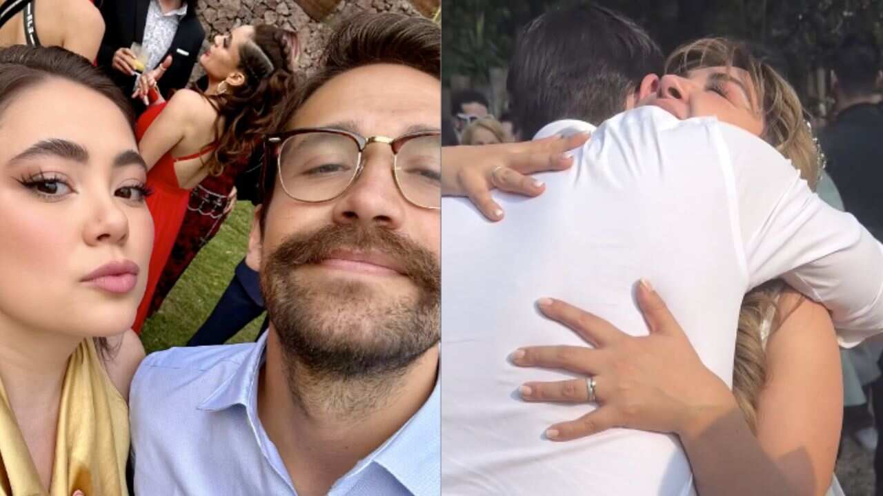 A la boda civil de la actriz acudieron sus amigos más cercanos del medio.