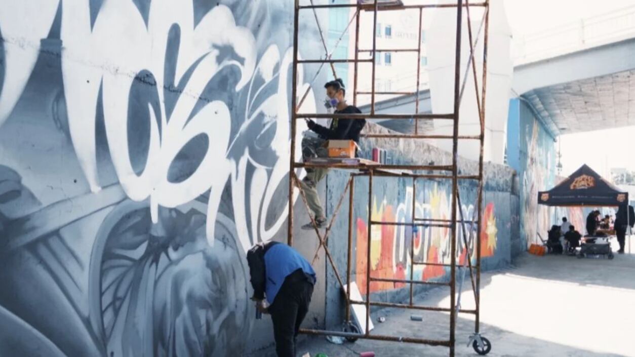 Más de 2 mil metros cuadrados se llenarán de graffiti.
