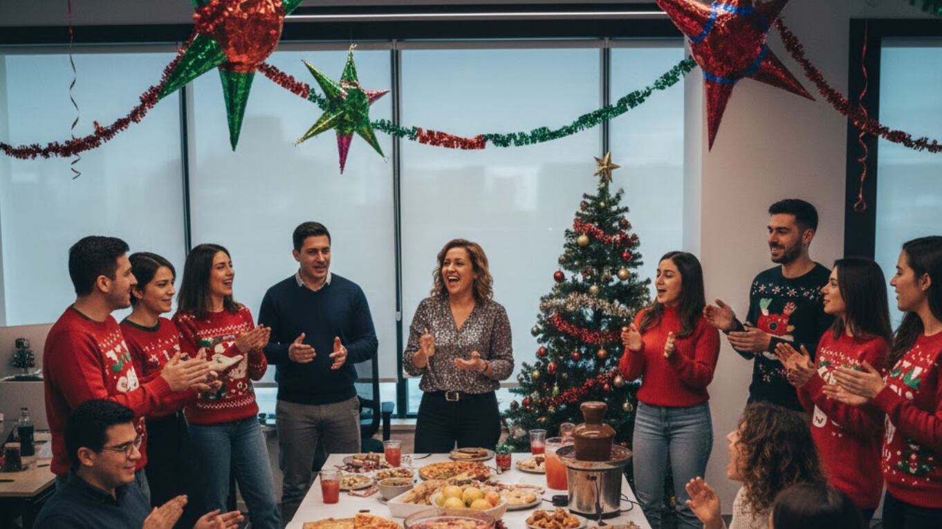 Posada en la oficina