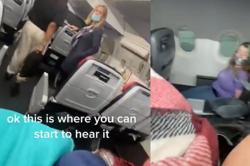 Una mujer es atada a su asiento al intentar abrir las puertas de un avión en pleno vuelo