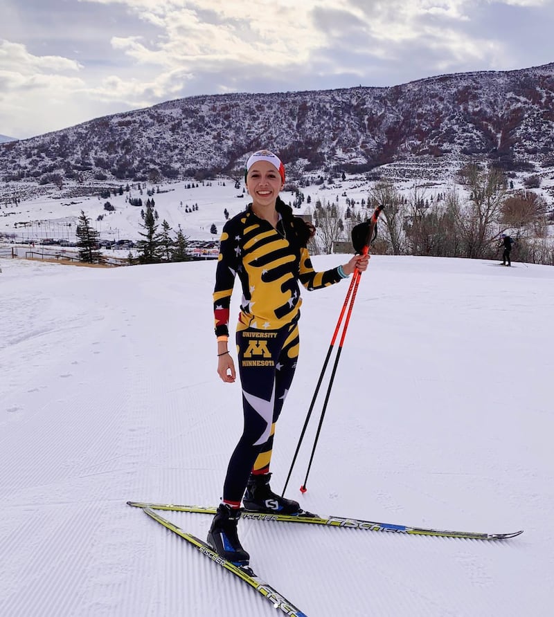 Regina Martínez tiene menos de 10 años practicando esquí de fondo.