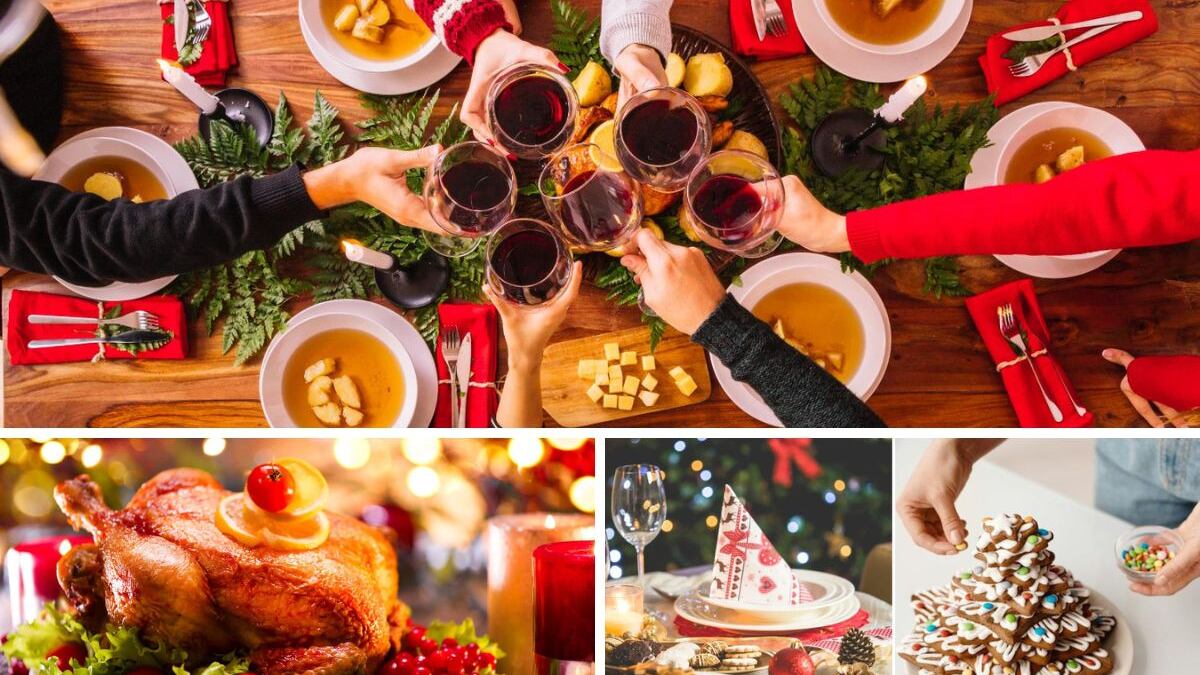 Cenas de navidad y año nuevo