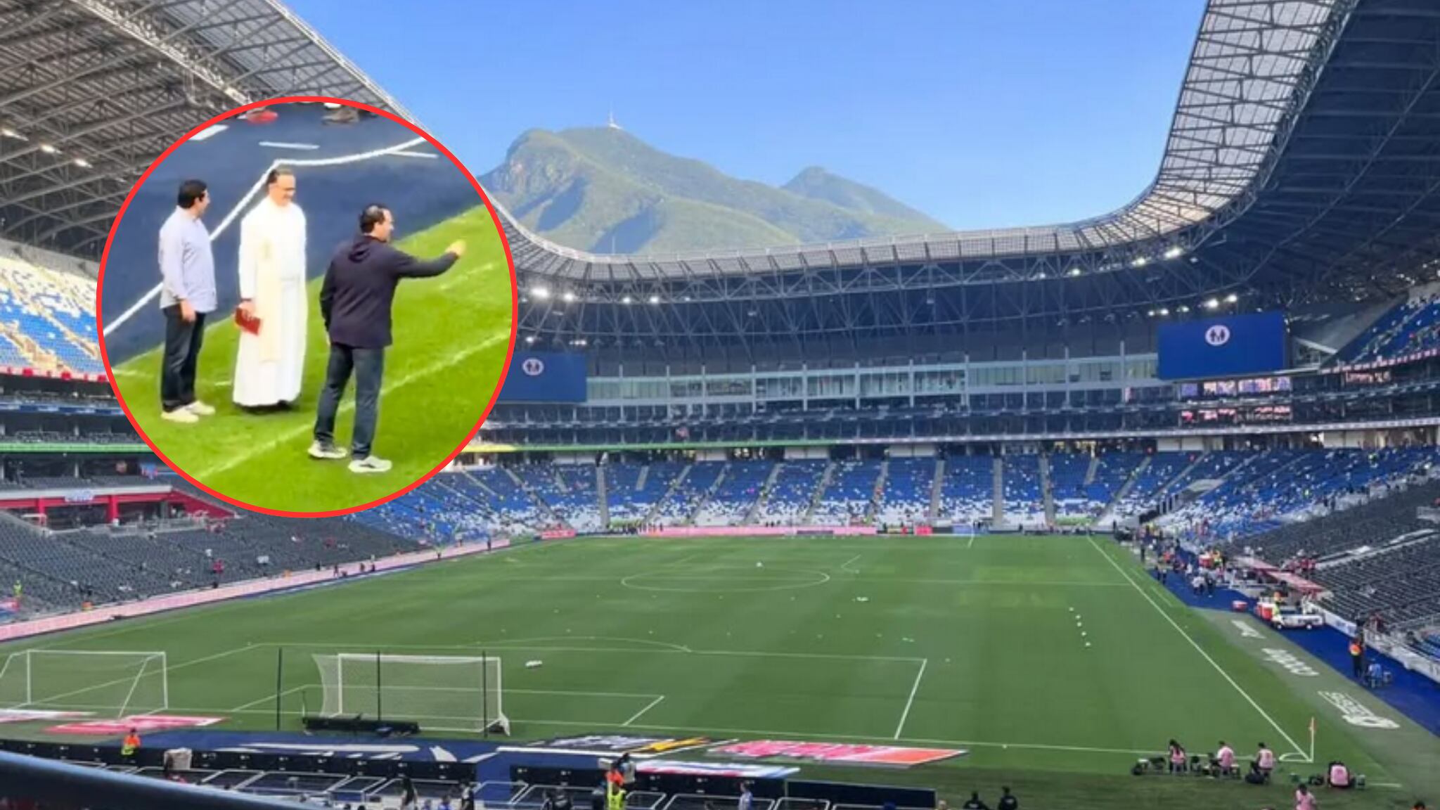 Monterrey bendice el Estadio BBVA antes de la final