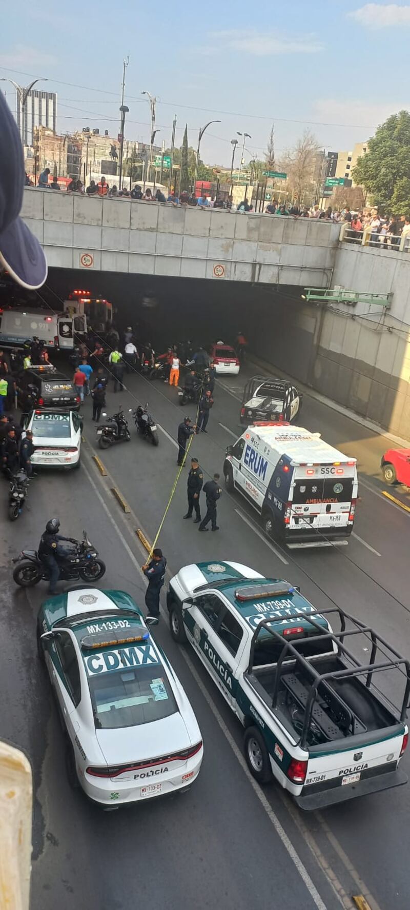 Balacera Eje Central deja a una persona muerta y otra más herida