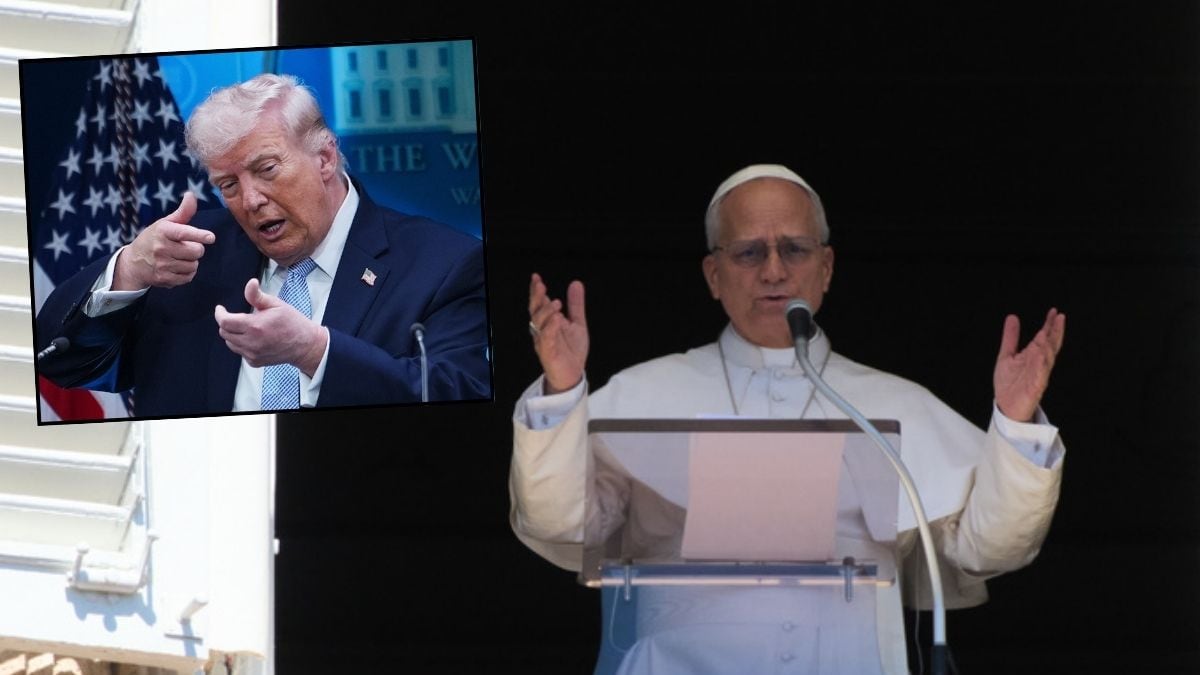 Papa León XIV y Donald Trump.
