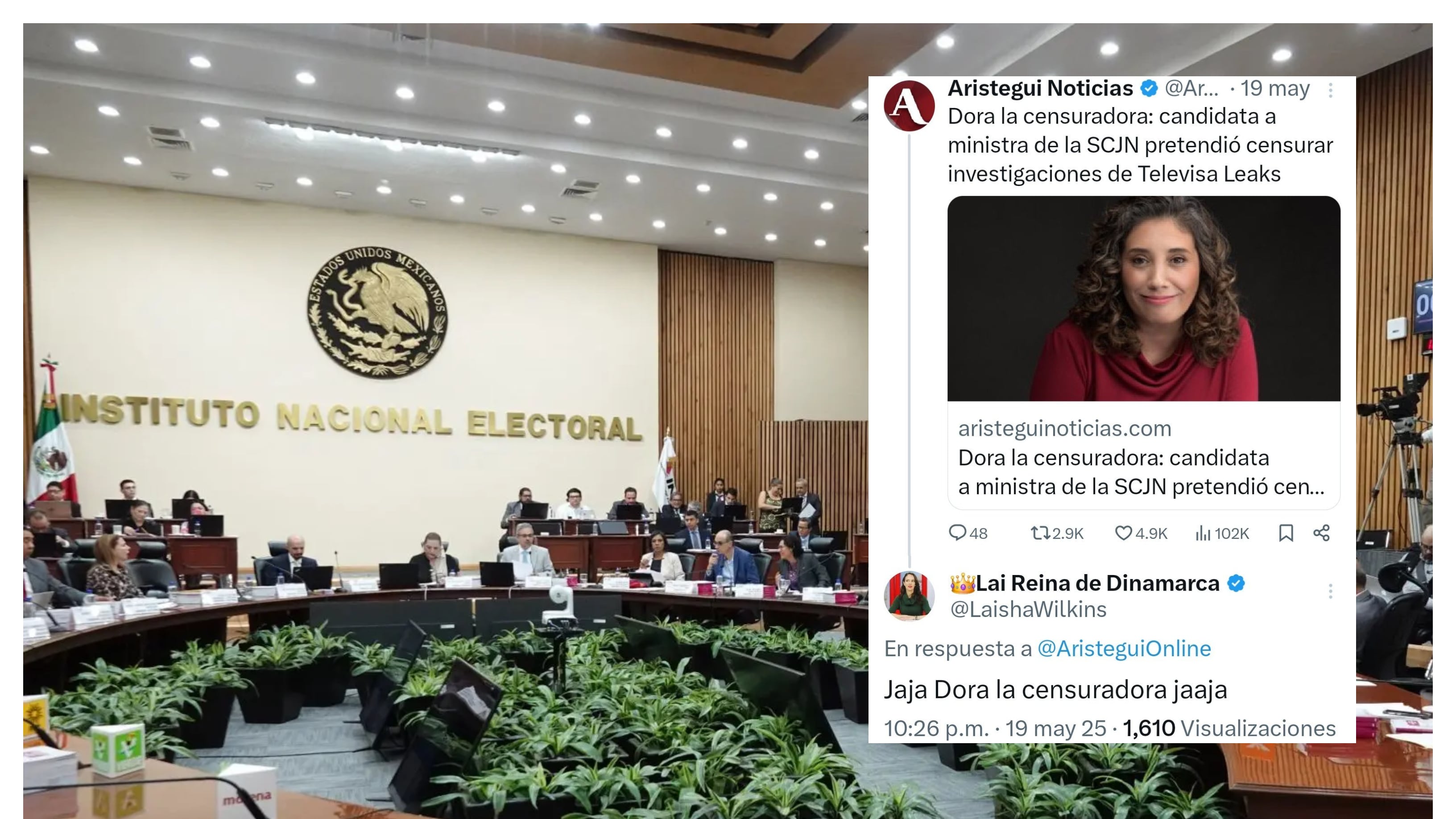 INE Censura a medios