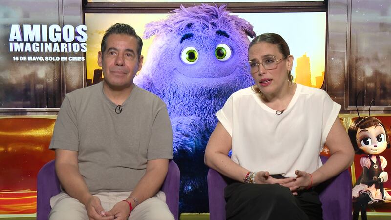 Angélica Vale y Yordi Rosado en Amigos imaginarios