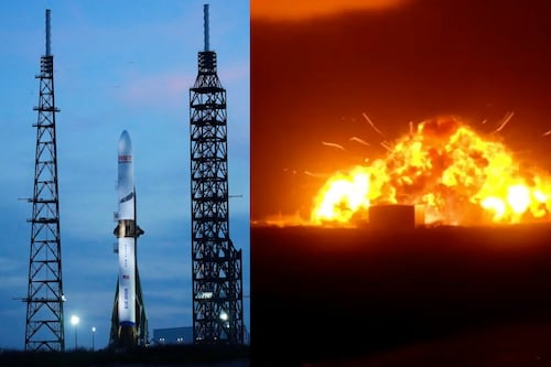 Impactantes imágenes: Así explotó el cohete New Glenn de Blue Origin en Florida