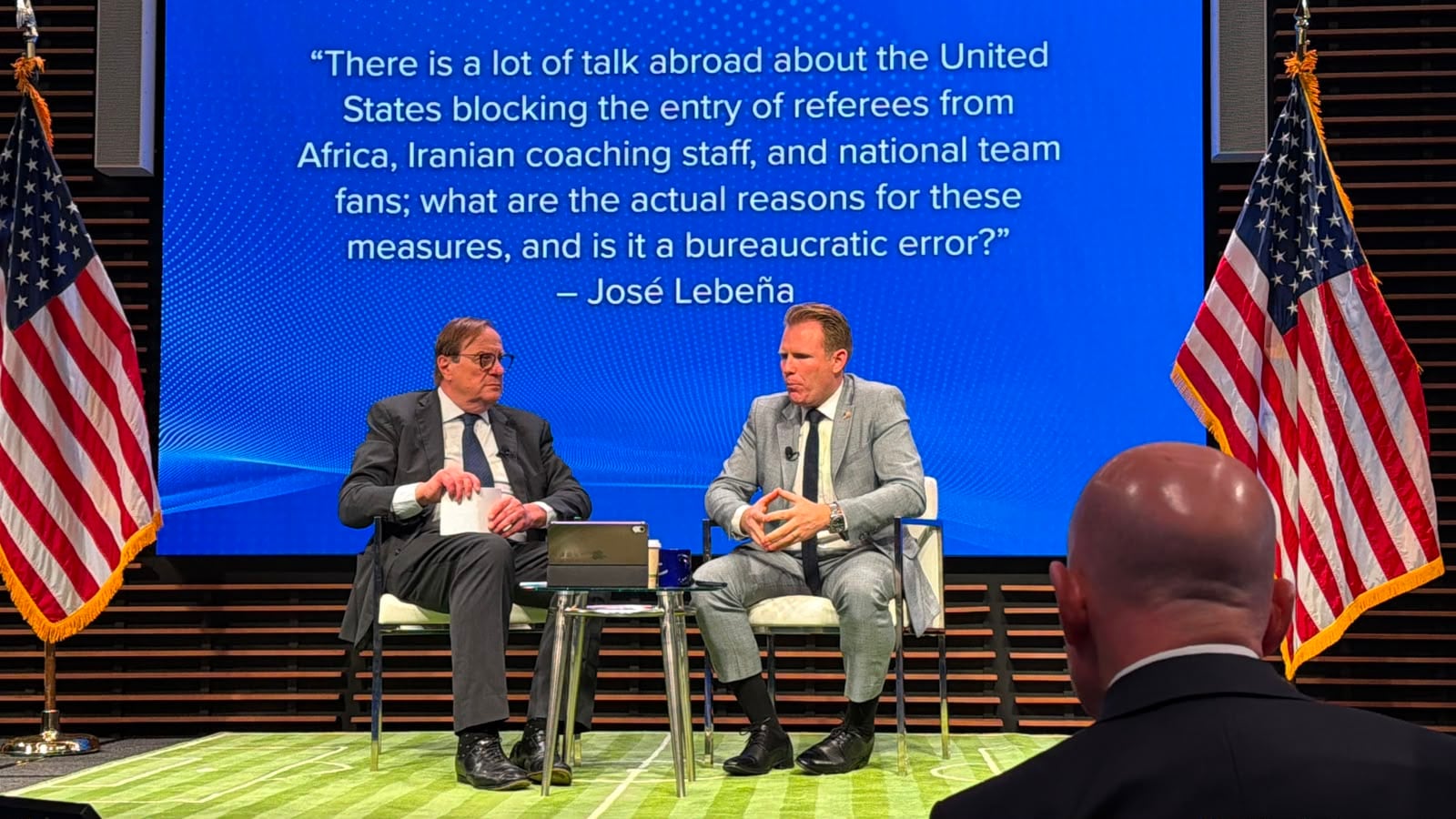 director del equipo de trabajo para el Mundial de la Casa Blanca, Andrew Giuliani, habla del Mundial.