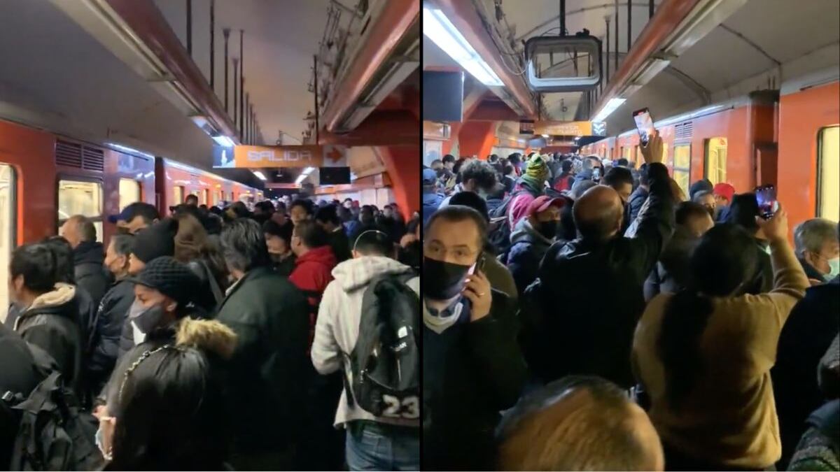 Evacuan a usuarios en estación San Joaquín de la Línea 7 por fallas en las puertas.