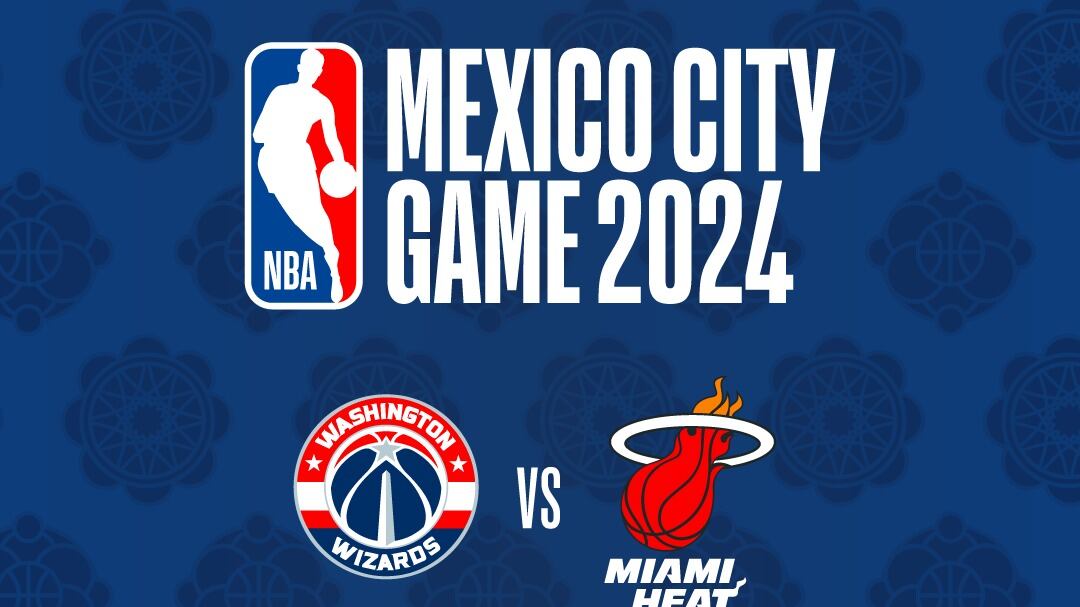 La NBA regresa México el 2 de noviembre Washington Wizards vs. Miami Heat. Imagen: @NBAMEX.