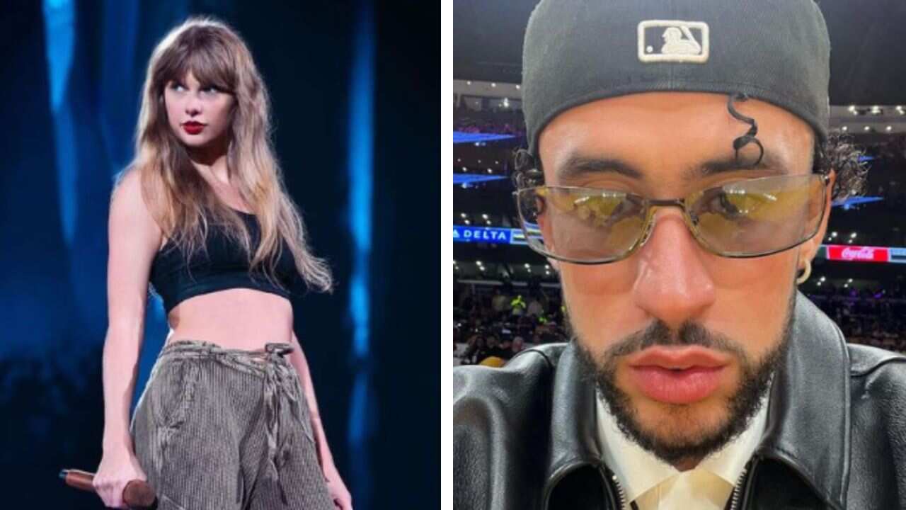 Taylor Swift y Bad Bunny son captados en estudio de grabación