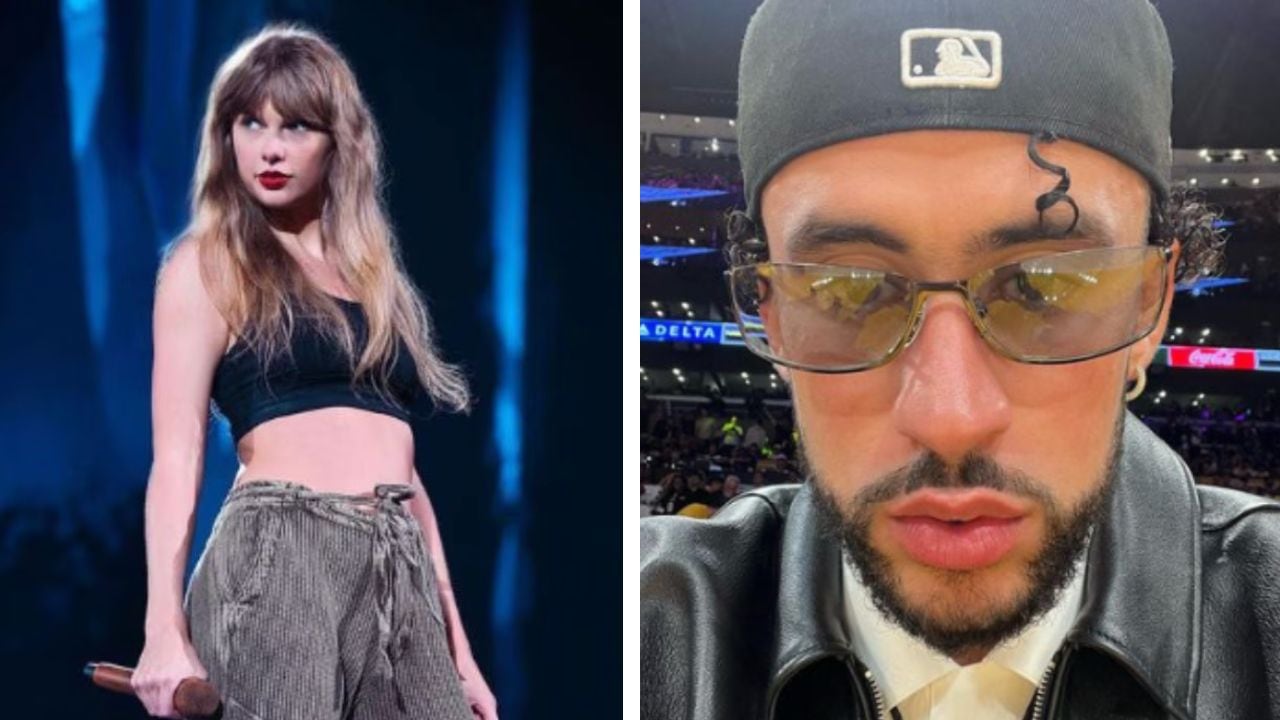 Taylor Swift y Bad Bunny son captados en estudio de grabación