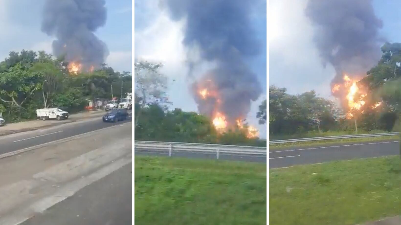 Reportan explosión por fuga de etano en Agua Dulce, Veracruz