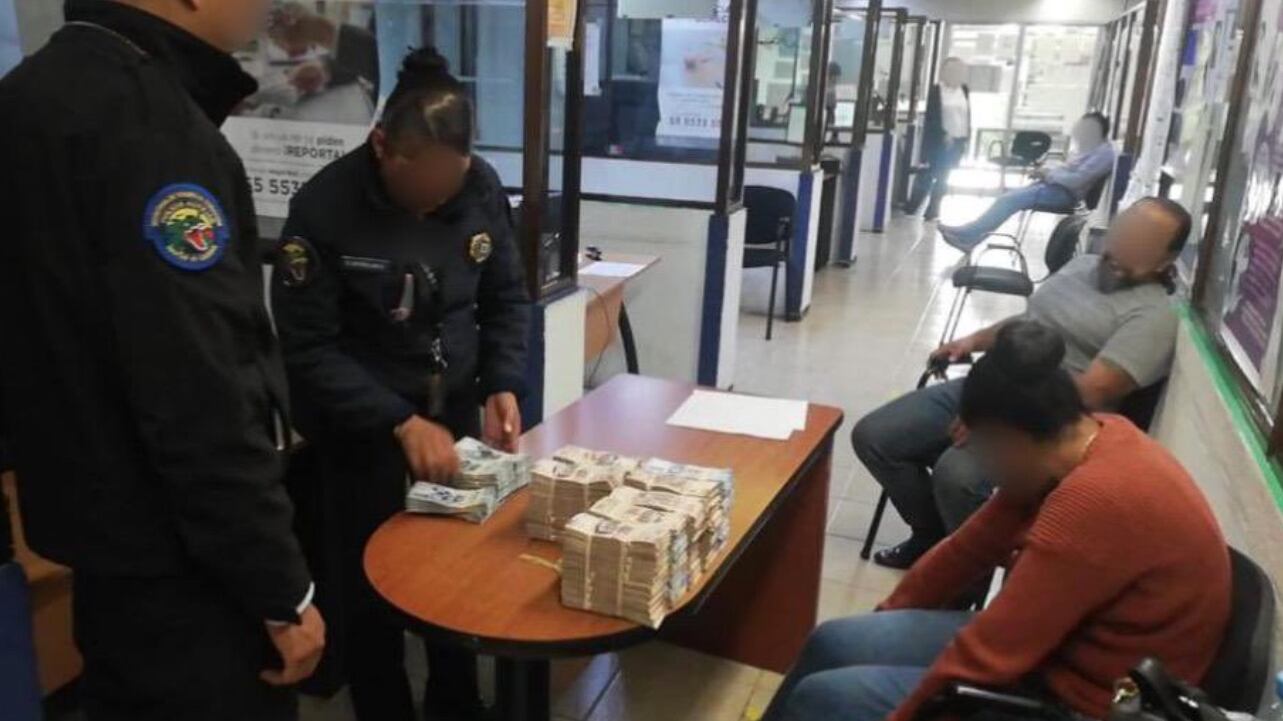 Policías detienen a mujer con más de 5 mdp.