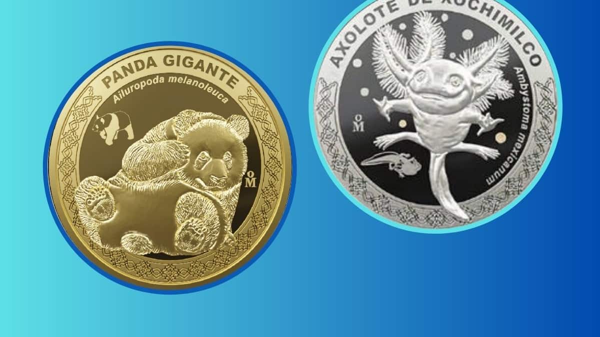 Monedas conmemorativas por los 100 años del Zoológico de Chapultepec